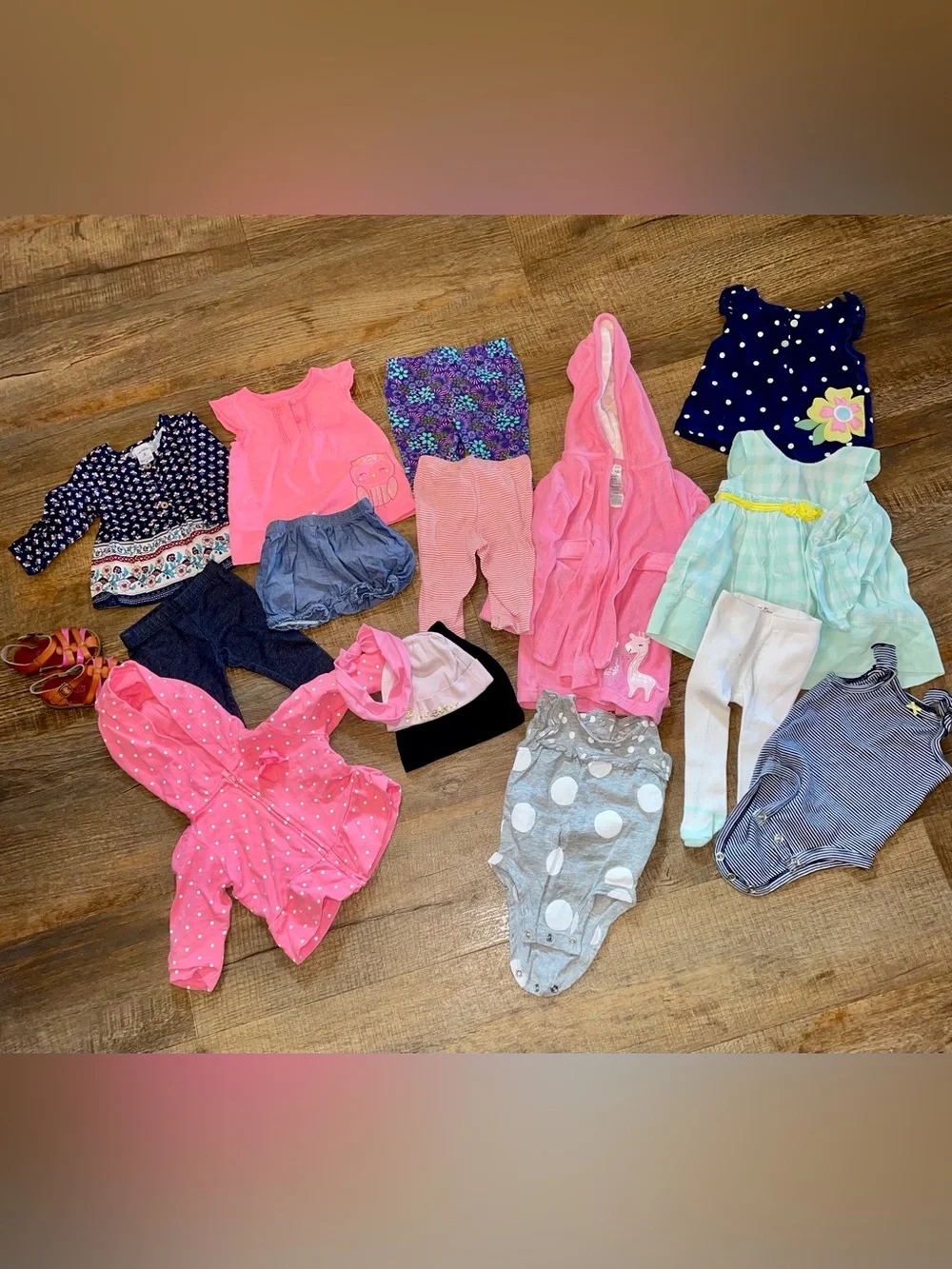 Baby Girl Size 3 Months Carter’s Lot of 18 Items (All Great Condition)